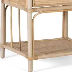 Rattan Nachtkonsole mit zwei Ablagen - Robin