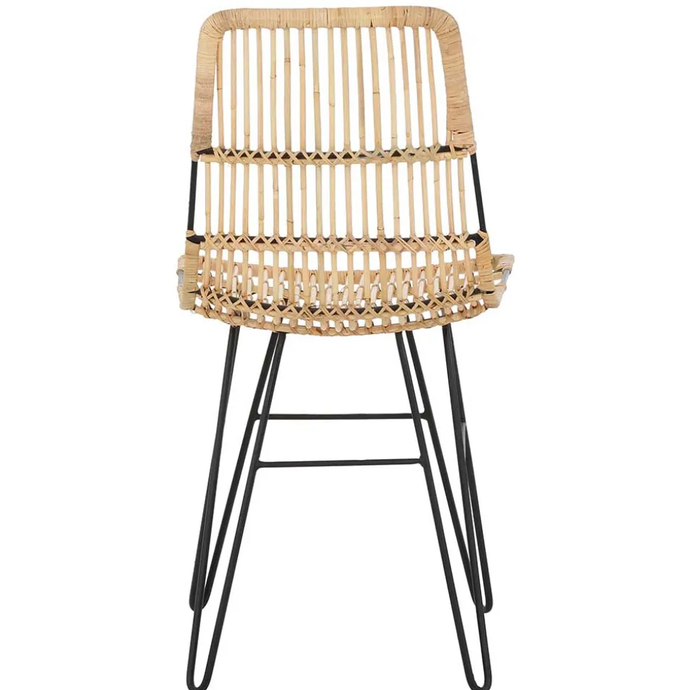 Rattanstuhl mit Geflecht Sitz - Lombardy (2er Set)