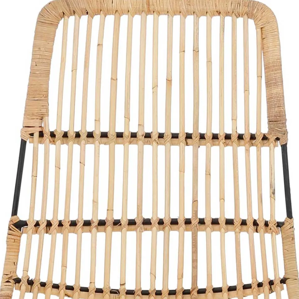 Rattanstuhl mit Geflecht Sitz - Lombardy (2er Set)