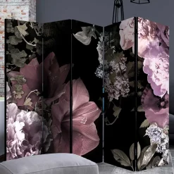 Raumteiler mit Fotodruck Blumen Vintage - Emilina