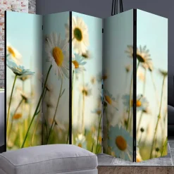 Raumteiler Paravent mit Foto Gänseblümchen - Lipari