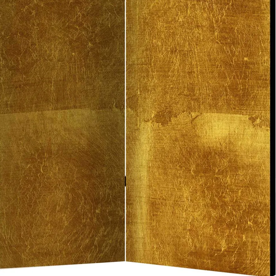 Raumtrenner Paravent in Goldfarben bedruckt - Nikolav