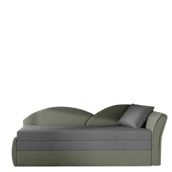 Recamiere Bettcouch in Hellgrau und Grau - Seymour