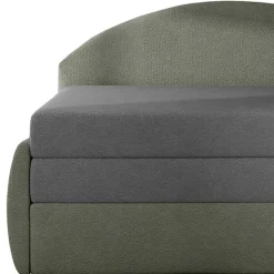 Recamiere Bettcouch in Hellgrau und Grau - Seymour