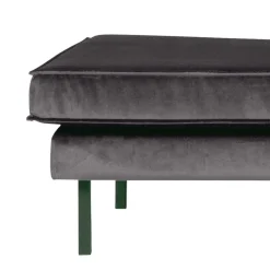 Recamiere in Anthrazit Ertrego mit Samt Bezug