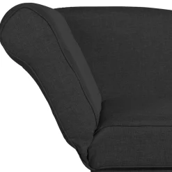 Recamiere in Schwarz und Buche - Mikana