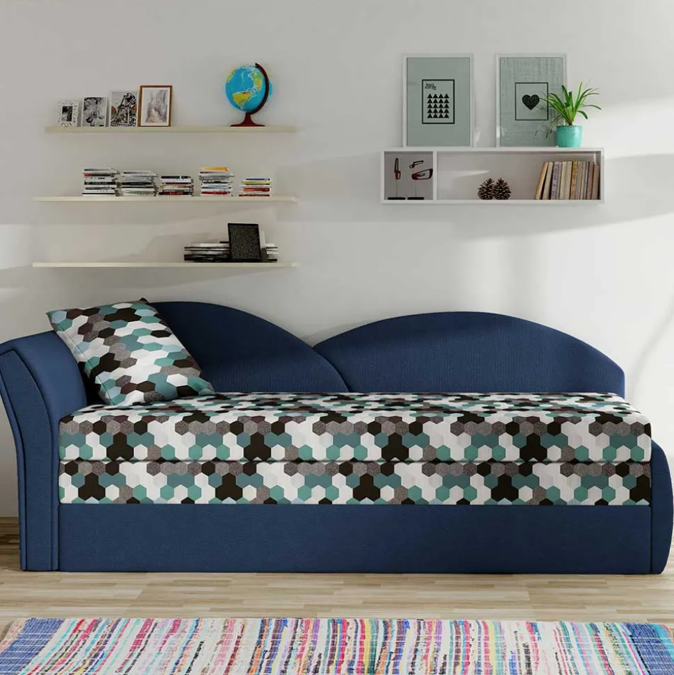 Recamiere mit Bettfunktion mit mehrfarbigem Wabenmuster - Reading