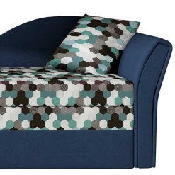 Recamiere mit Bettfunktion mit mehrfarbigem Wabenmuster - Reading