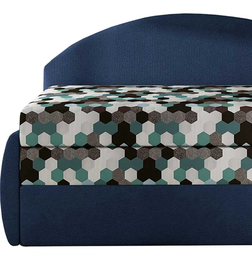 Recamiere mit Bettfunktion mit mehrfarbigem Wabenmuster - Reading