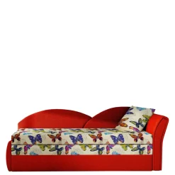 Recamiere mit bunten Schmetterlingen - Greyment