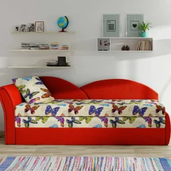 Recamiere mit bunten Schmetterlingen - Greyment