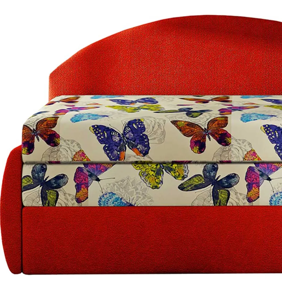 Recamiere mit bunten Schmetterlingen - Greyment