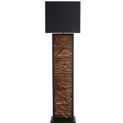 Rechteck Design Stehleuchte in Schwarz - Orthos