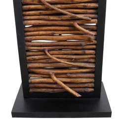 Rechteck Design Stehleuchte in Schwarz - Orthos