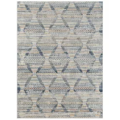 Rechteck Teppich 240x170 mehrfarbig gemustert - Princey