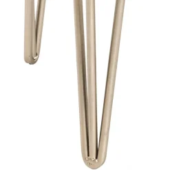 Rechteckiger Beistelltisch mit Spiegelglas Platte - Fire