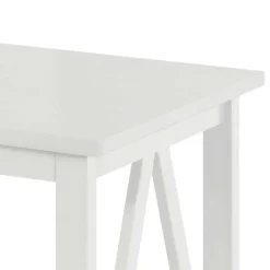 Rechteckiger Beistelltisch in Weiß lackiert - Lydia