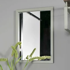 Rechteckiger Flur Spiegel in Graugrün - Monterrey