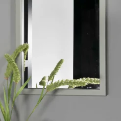Rechteckiger Flur Spiegel in Graugrün - Monterrey
