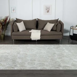 Rechteckiger Teppich mit Spiral Muster - Pray