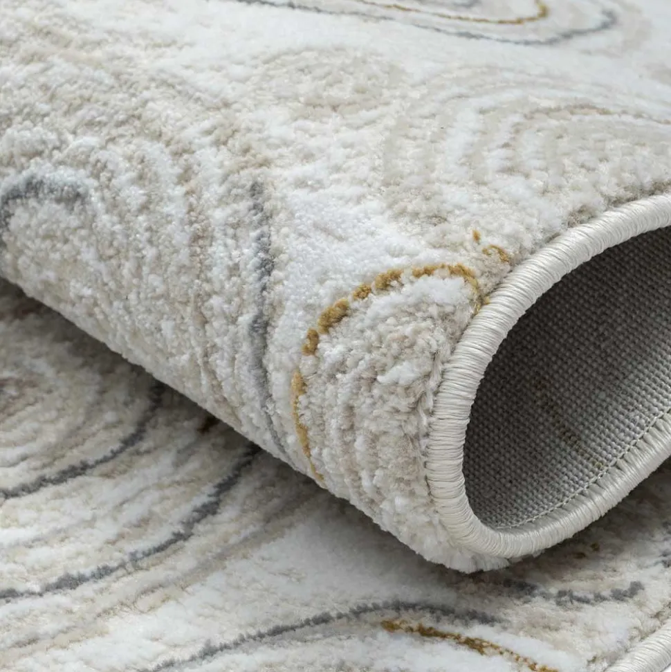 Rechteckiger Teppich mit Spiral Muster - Pray