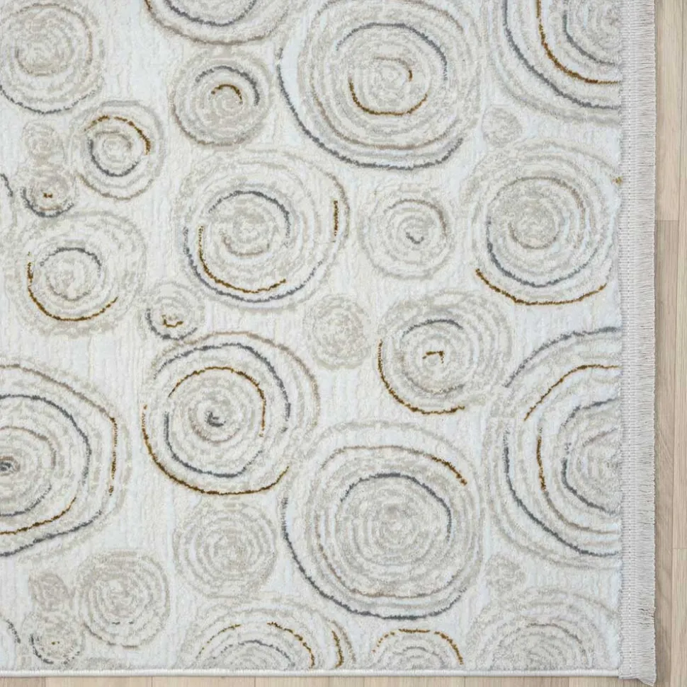 Rechteckiger Teppich mit Spiral Muster - Pray