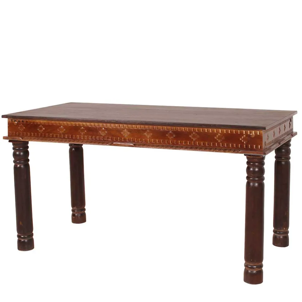 Recyclingholz Esszimmertisch im Kolonialstil - Solapura