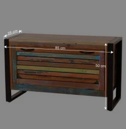 Recyclingholz Flurmöbel im Shabby Chic - Vosbadus (fünfteilig)