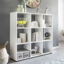 Regal mit 9 Fächern offen in Weiß Claas 108 x 104 cm