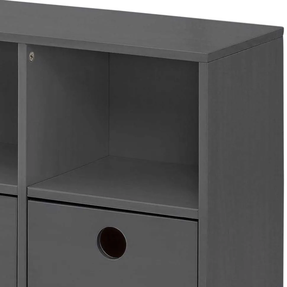 Regal mit 4 Fächern und 4 Boxen - Buleta