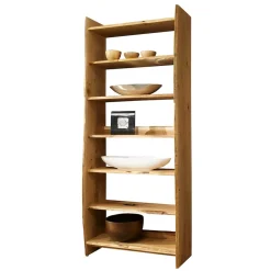 Regal mit Baumkante aus Eiche Massivholz - Avidora