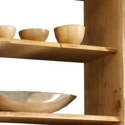 Regal mit Baumkante aus Eiche Massivholz - Avidora