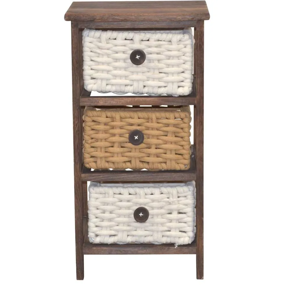 Regal mit Körben aus Kordel Geflecht - Owiconta