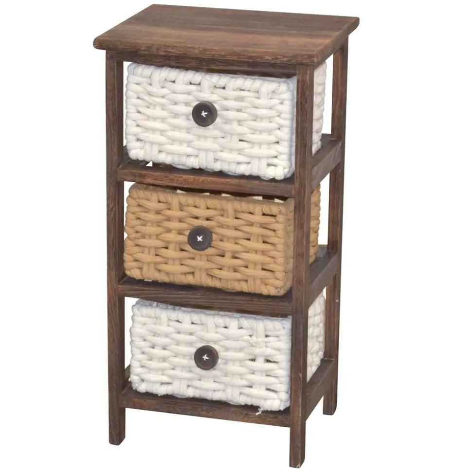 Regal mit Körben aus Kordel Geflecht - Owiconta