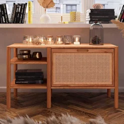 Regal mit Wiener Geflecht Klappfach - Indrya