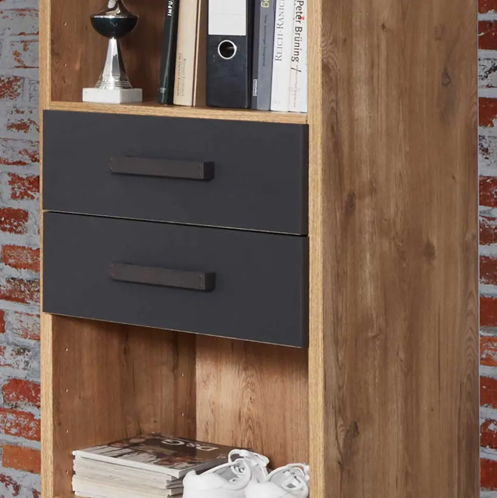 Regal mit zwei Schubladen & fünf Fächern - Uletria