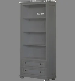 Regal mit zwei Schubladen und fünf Fächern - Vicina