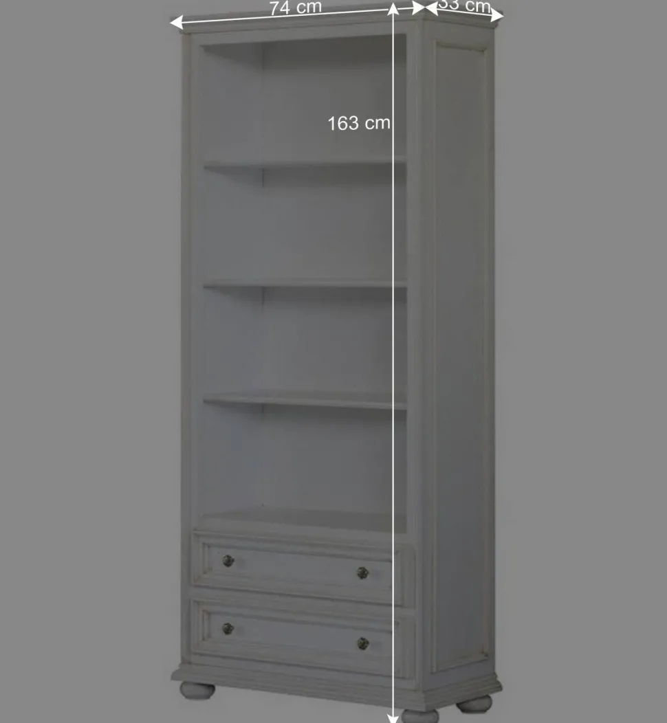 Regal mit zwei Schubladen und fünf Fächern - Vicina