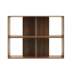 Regalmodul Duo in Nussbaum - Kiara (zweiteilig)