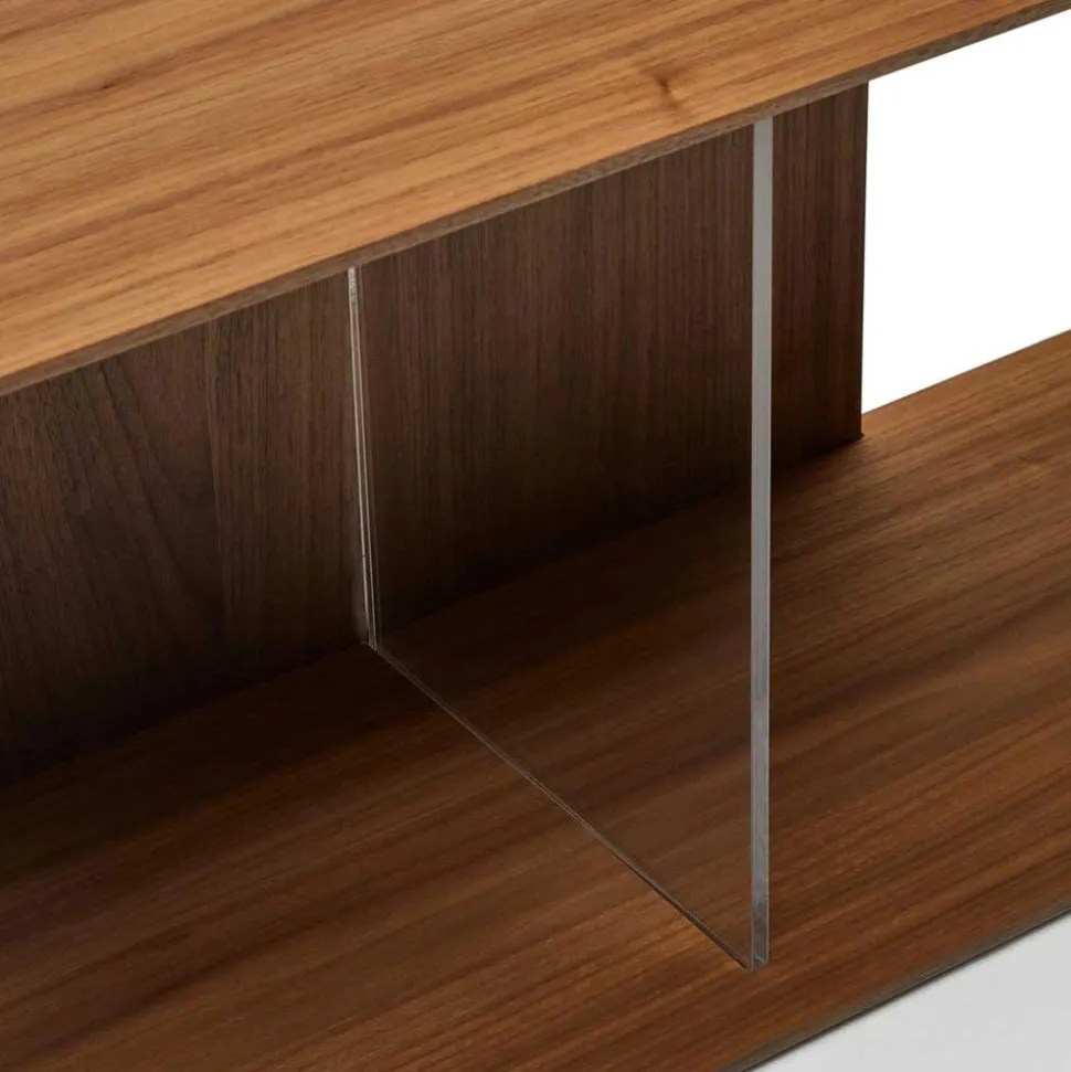 Regalmodul Duo in Nussbaum - Kiara (zweiteilig)