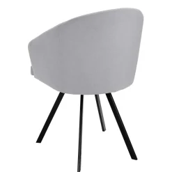 Retro Armlehnenstühle in Hellgrau - Dranico (2er Set)