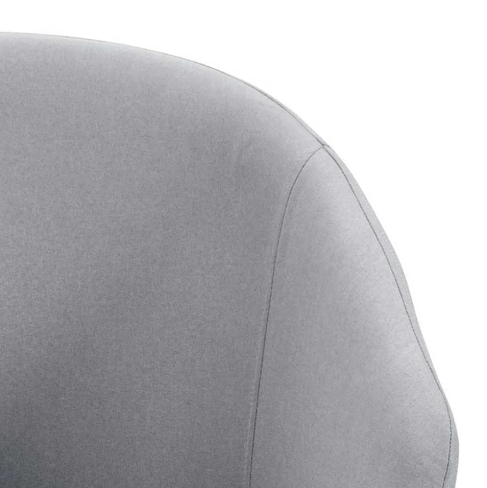 Retro Armlehnenstühle in Hellgrau - Dranico (2er Set)