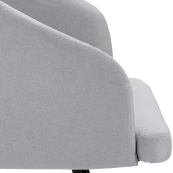 Retro Armlehnenstühle in Hellgrau - Dranico (2er Set)