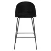 Retro Barstühle aus schwarzem Samt - Baltimoore (2er Set)