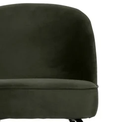 Retro Barstuhl in Dunkelgrün Samt - Arletta