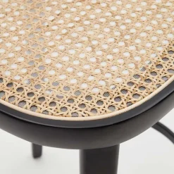 Retro Barstuhl mit Wiener Geflecht Sitz - Pulany (2er Set)