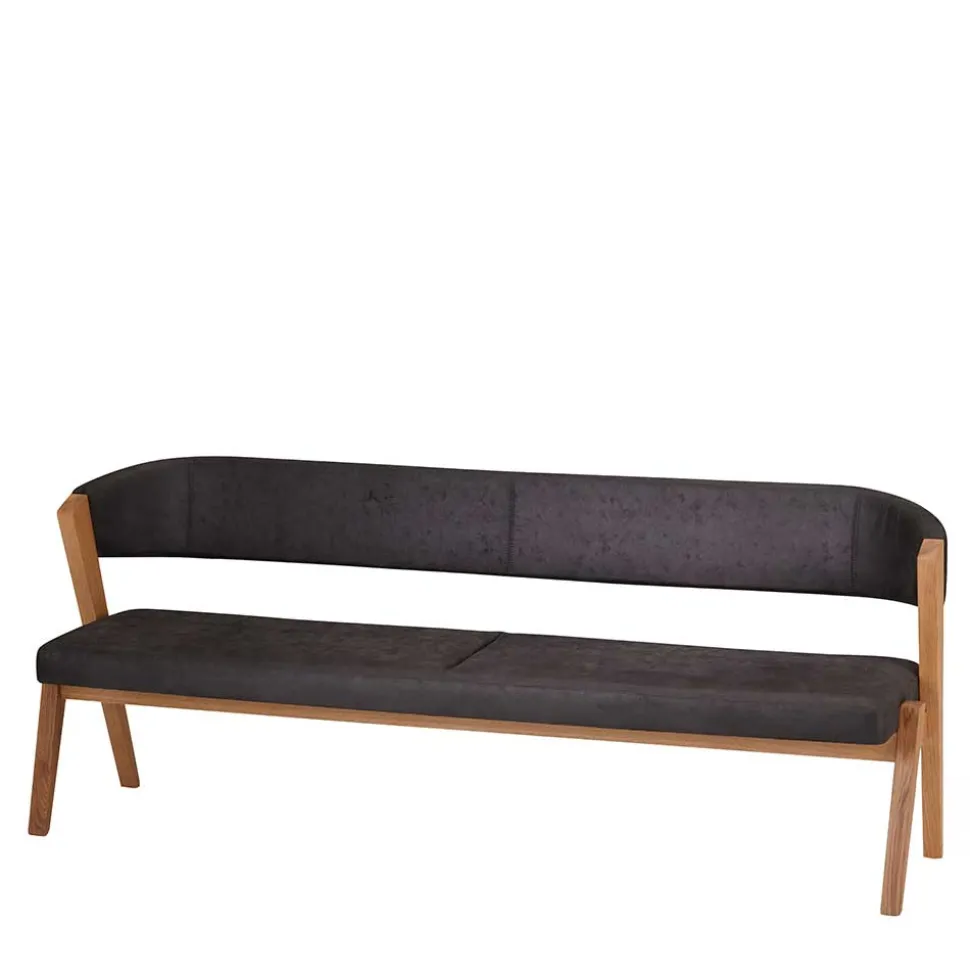 Retro Design Esstischbank mit Rückenlehne - Ovenciana