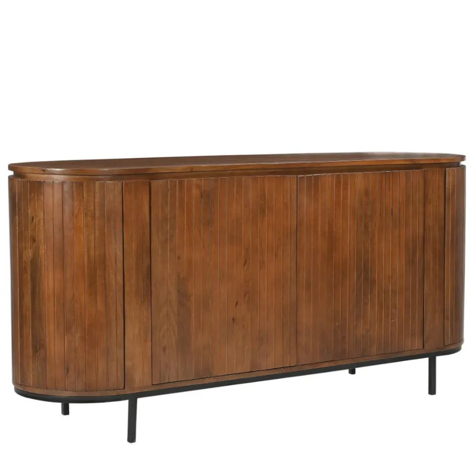 Retro Design Sideboard aus Mangoholz - Galadira