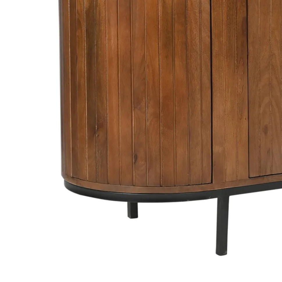 Retro Design Sideboard aus Mangoholz - Galadira