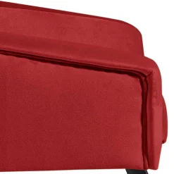 Retro Designsessel in Ziegelrot Samtvelours - Nina